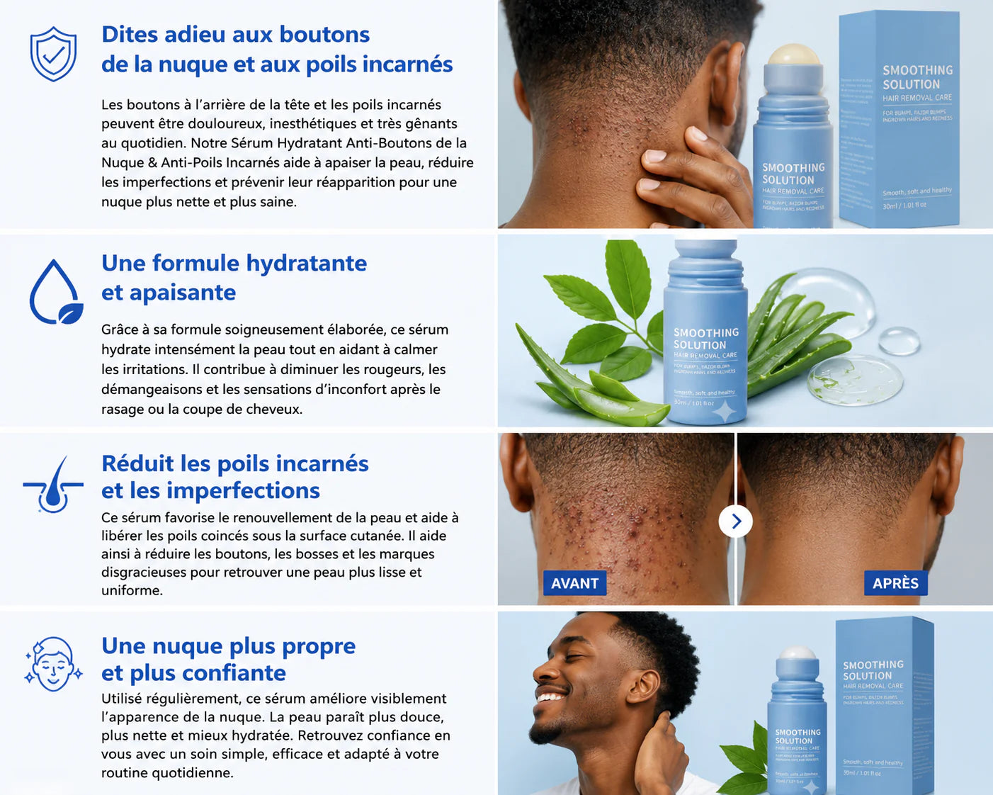 Résultat final transformation peau lisse