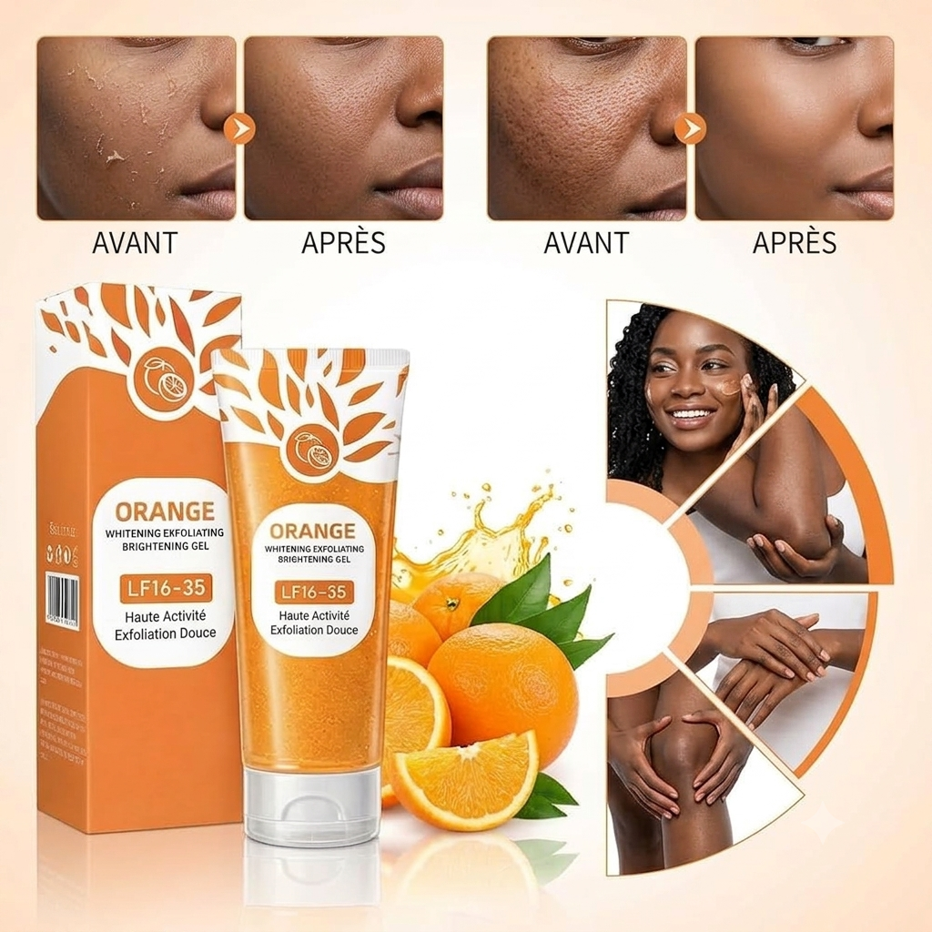 Gel Anti-Taches Éclaircissant à l'Orange